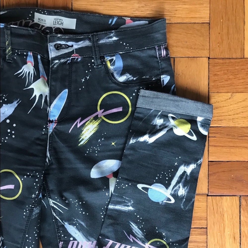 High-Rise Topshop Galaxy Jeans