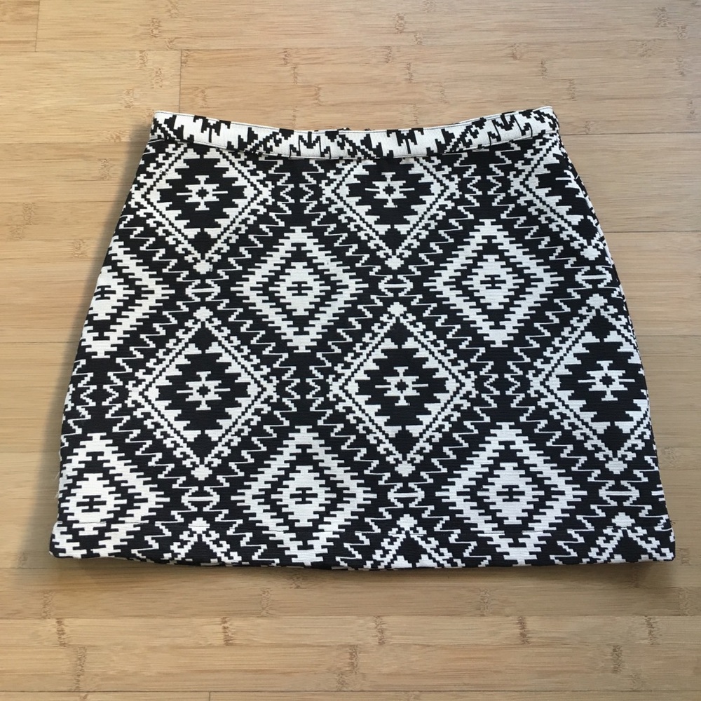 Topshop Mini A-line Skirt Aztec Print
