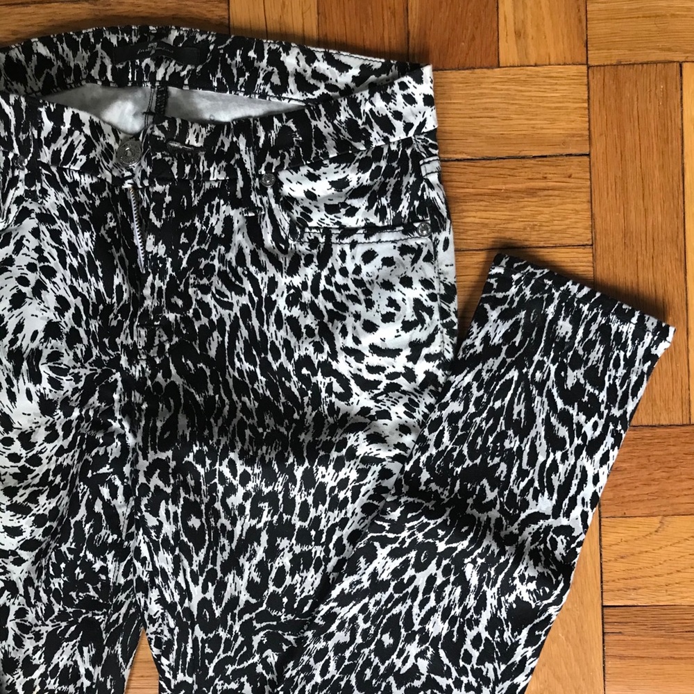 7 for All Mankind Cheetah Print Jean