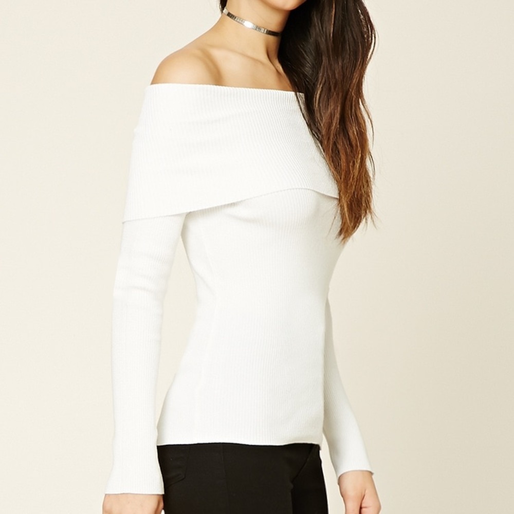 black off the shoulder shirt - Picture 1 of 2