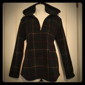 Vintage Jones New York Plaid Fleece Sweater