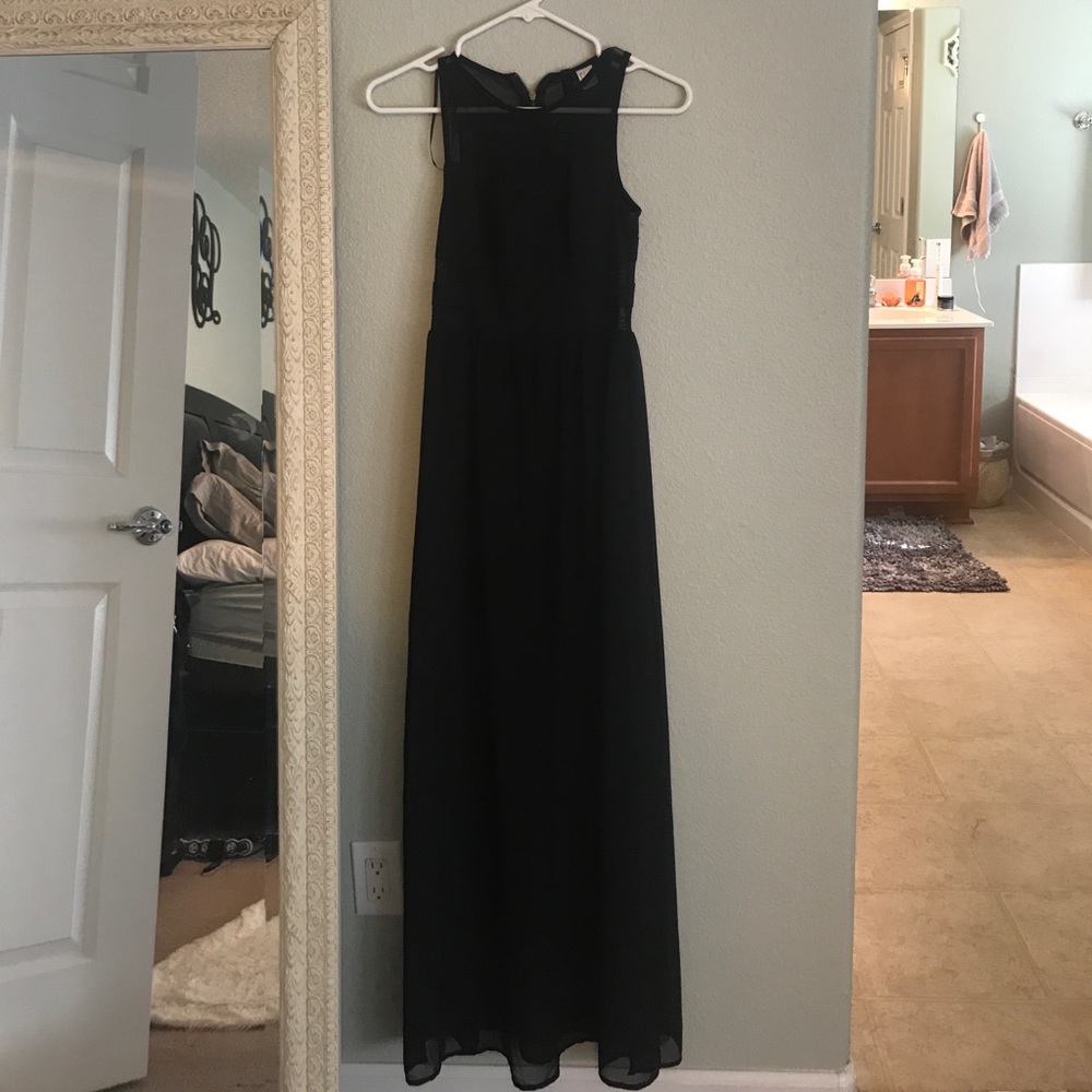 Black maxi dress