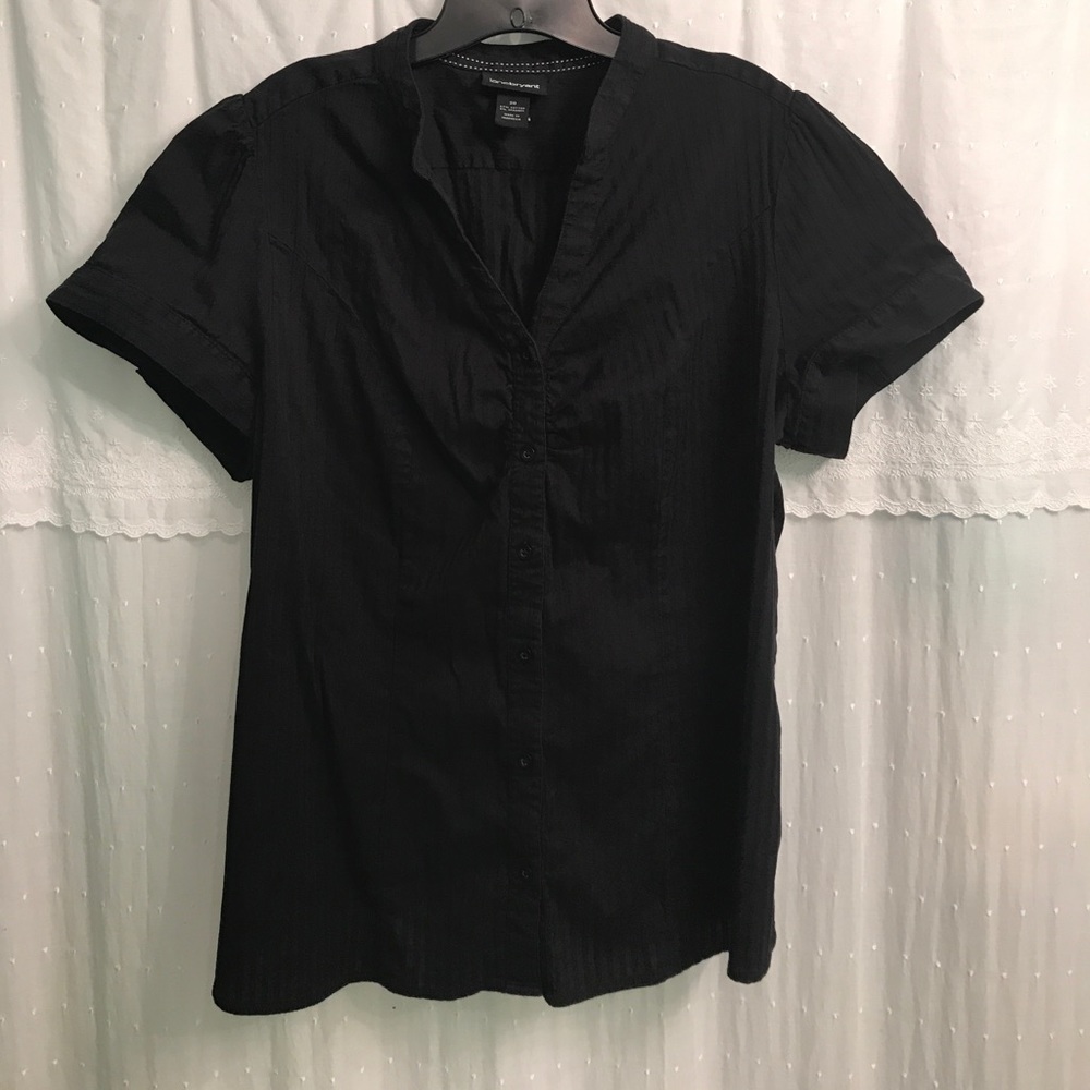 Lane Bryant size 20 Ribbed black blouse