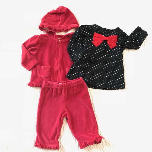 Holiday Velour Set - Picture 1 of 4