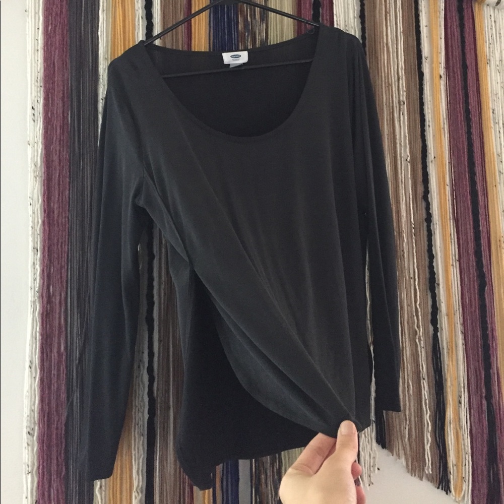 Adorable long sleeve top with open side detail
