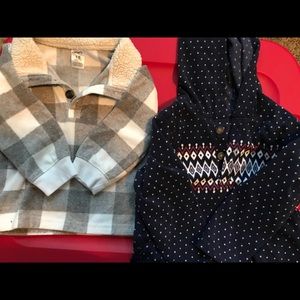 Carter’s boys fleece hoodies size 18 months