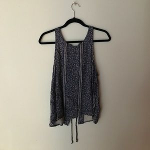 American Eagle Size M lace up back tank