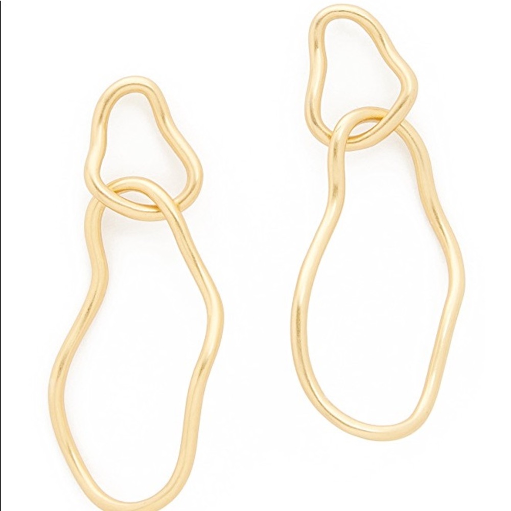Madewell Abstract Link Hoop Earrings