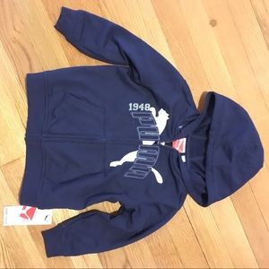 2T Puma Zip Hoodie (Navy)