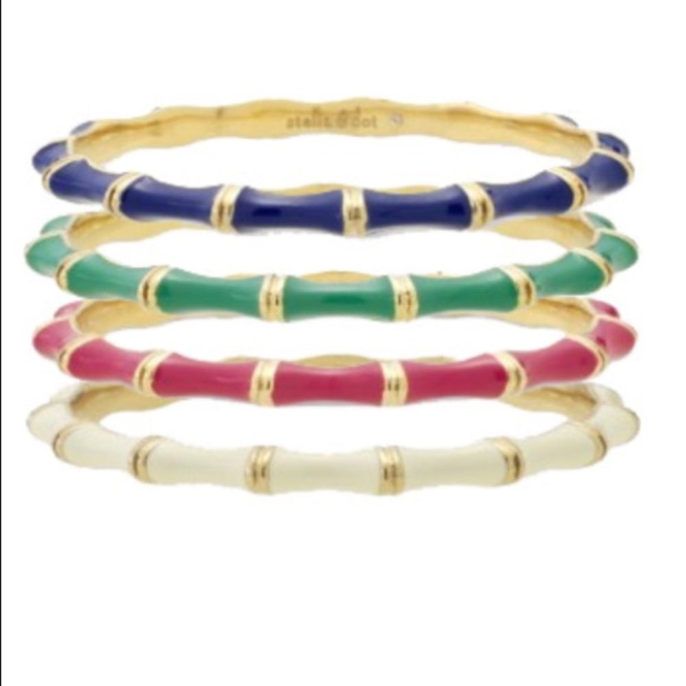 Set of 4 Julep Stella & Dot Bangles