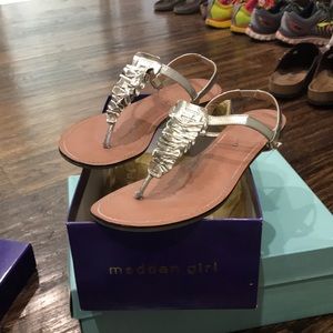Gold madden girl sandals