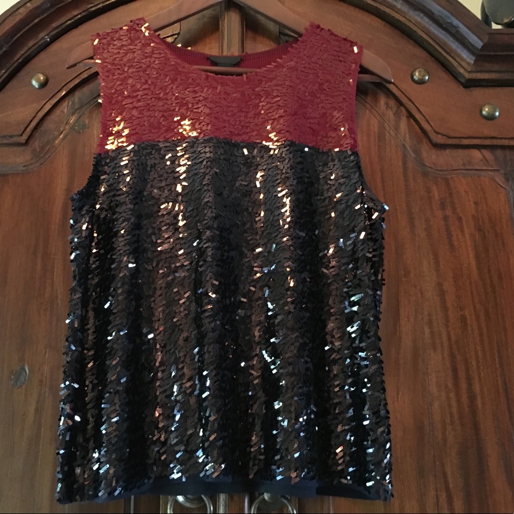 J. Crew Sequined Tank Top