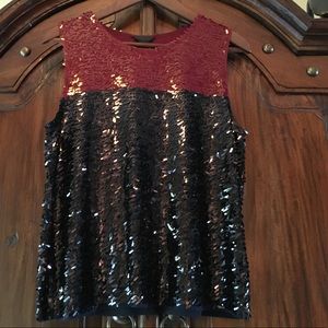 J. Crew Sequined Tank Top