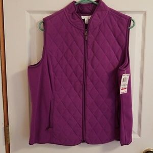 Charter club fleece vest size 1X NWT