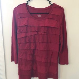 Target red ruffle shirt