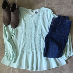 Super Cute Mint Green Babydoll Top