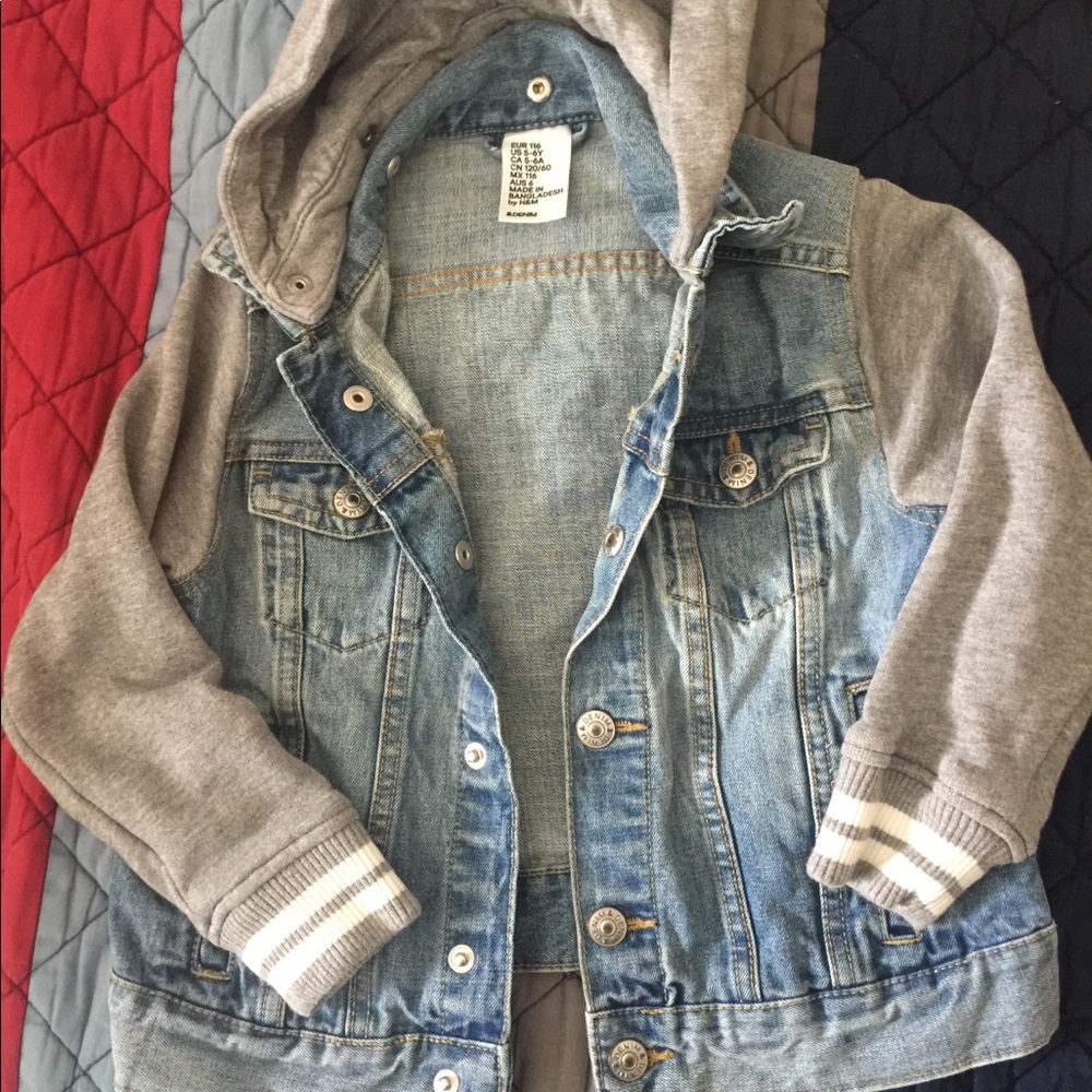 H&M Denim jacket with hood