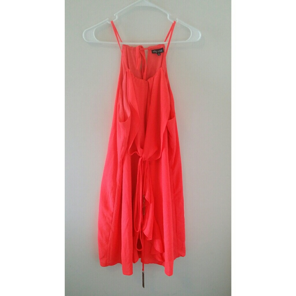 City Chic Waterfall Dress