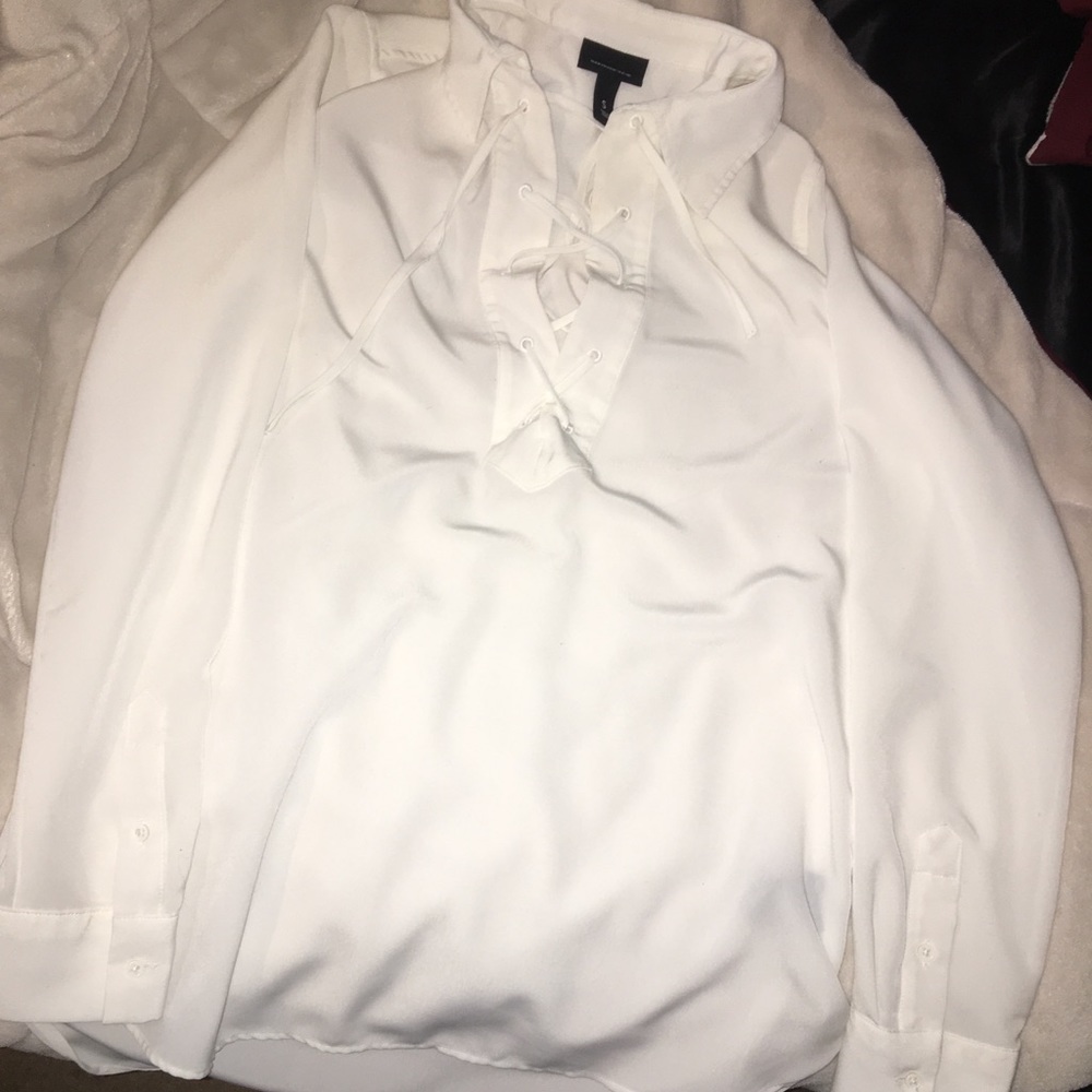 Long white silk shirt😍