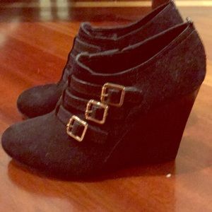 Tory Burch Black Suede Booties