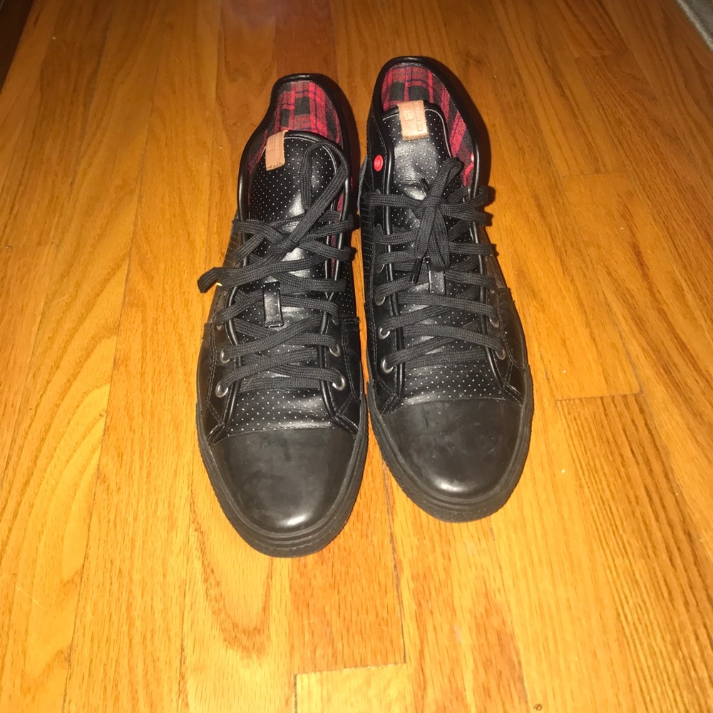 Ben Sherman all black sneakers