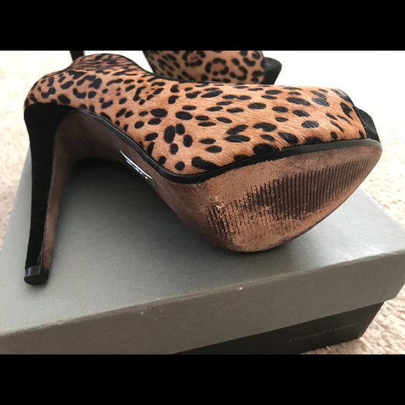 Leopard Print Classiques Entier Heels 7.5 - Picture 2 of 3