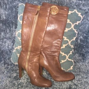 Juicy Couture leather heeled boots