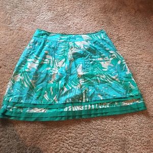 LOFT printed skirt size 4