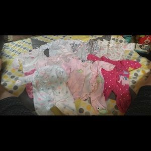 0-3 month Footie Pajama Bundle