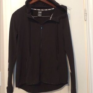 Hooded black PINK jacket