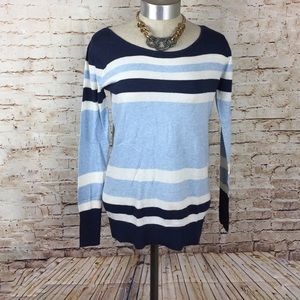 New blue gap striped sweater super soft