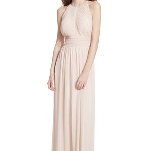 Champagne colored bridesmaid dress size 8