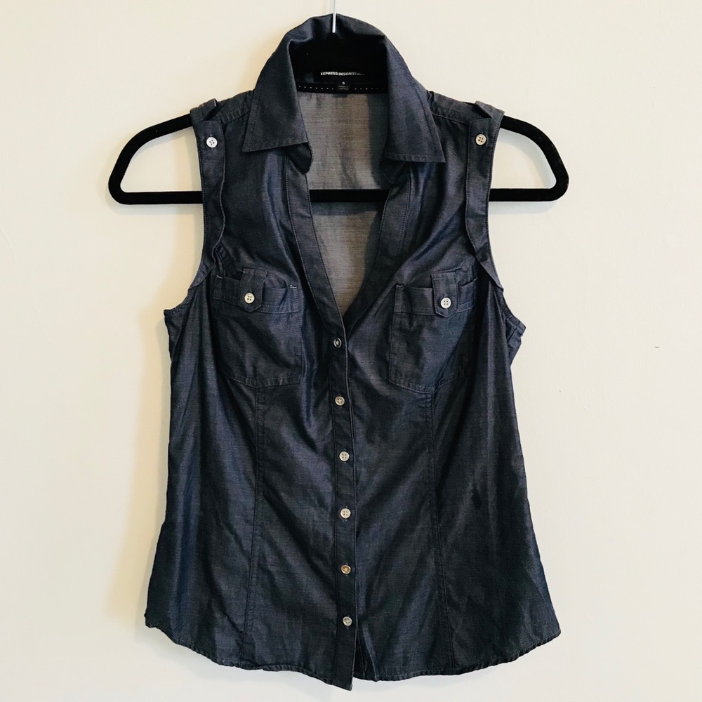 Button down muscle shirt