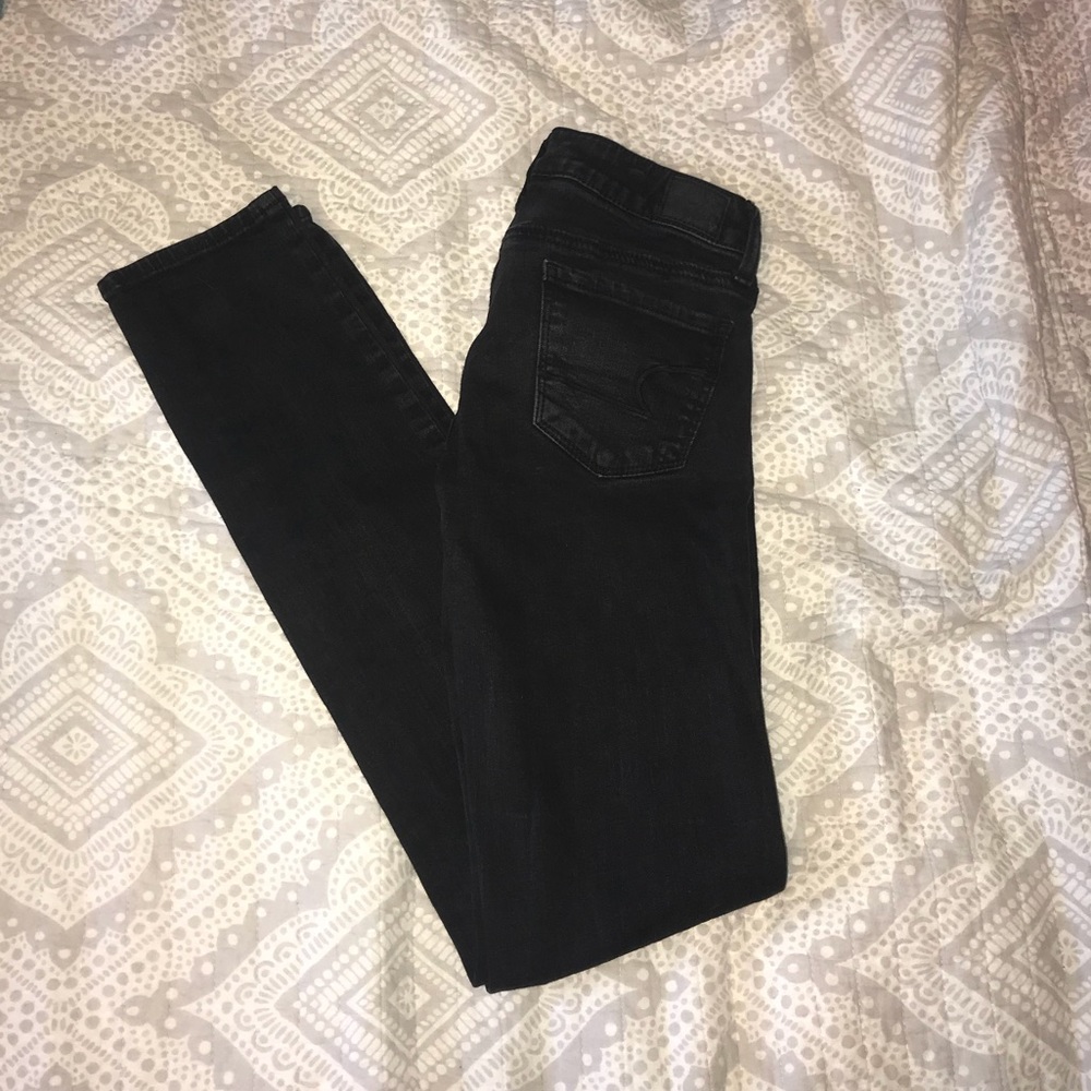 American Eagle black skinny jeans