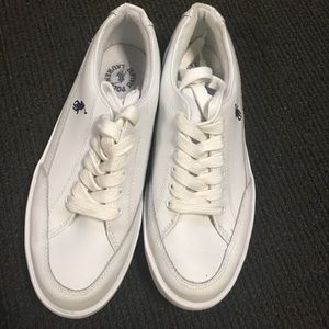 Polo white leather sneakers