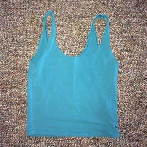 Blue crop top