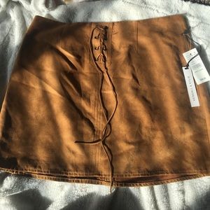 Kendall & Kylie suede skirt NWT