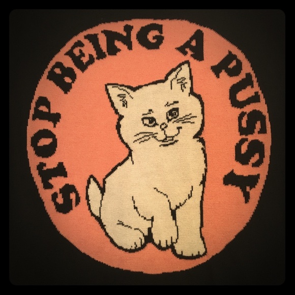 RIPNDIP Stop Being a Pu$$y Sweater - Picture 3 of 3
