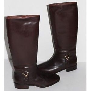 Vintage Etienne Aigner burgundy riding boots 7.5