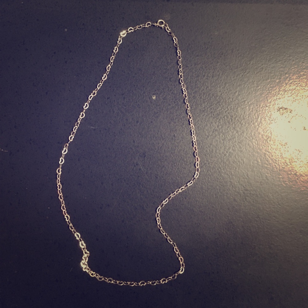 Sterling silver heart chain necklace 925