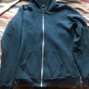 American Apparel sea blue hoodie