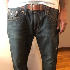 Men’s True Religion Billy Straight Leg Jeans Sz 38