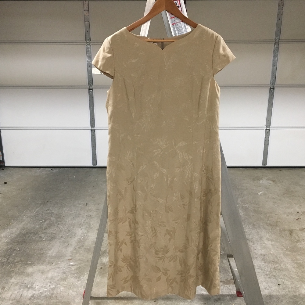 TALBOTS linen blend dress plus size 16