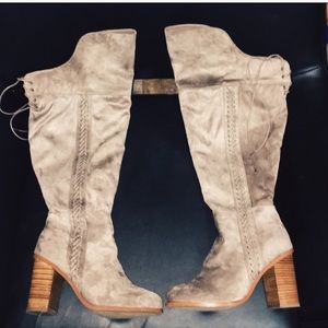 Torrid Faux Suede Over the Knee Boots