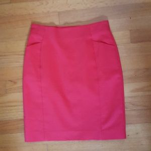 H&M Red Pencil Skirt