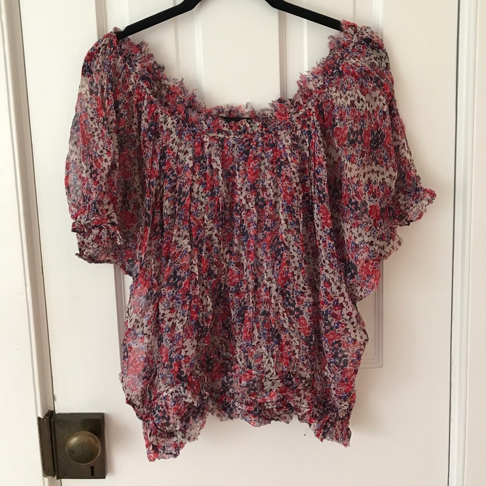 Anthropologie Floral Top