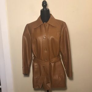 Vintage brown leather jacket