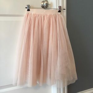 Pink tulle skirt