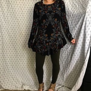 Free People Floral Tunic