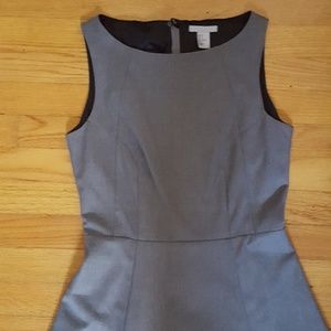 H&M classic grey a line dress